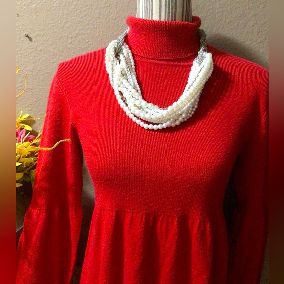 NDW DIRECTIONS RED DRESS size MP - Picture 3 of 13